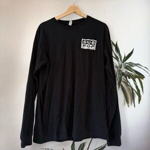 Black Sub Pop Long Sleeve Shirt